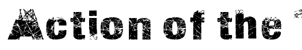 Action of the Time New font preview